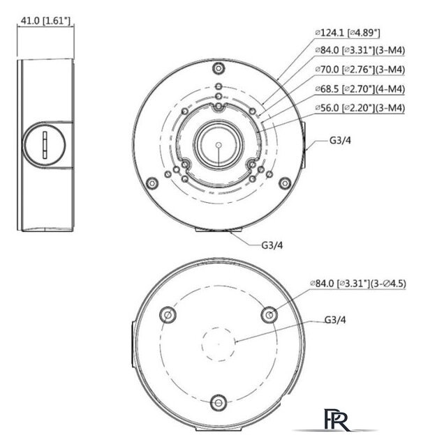 Крепление для камер видеонаблюдения Dahua DH-PFA130-E - Изображение №9 — Интернет-магазин ПроЗаказ