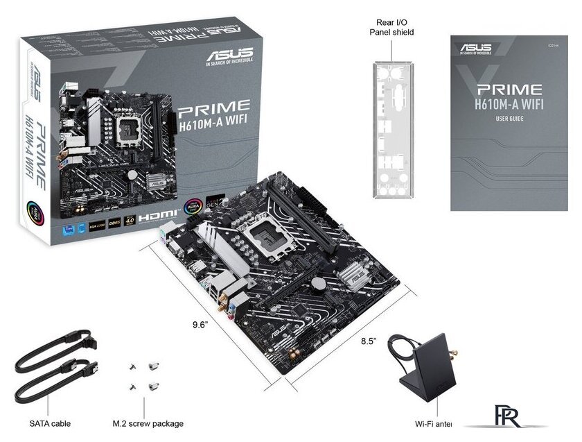 Материнская плата ASUS Prime H610M-A WiFi - Изображение №2 — Интернет-магазин ПроЗаказ