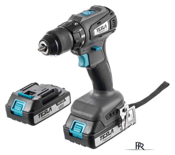 Дрель-шуруповерт Tesla TCD18BL 840369 (с 2-мя АКБ, кейс) - Изображение №1 — Интернет-магазин ПроЗаказ