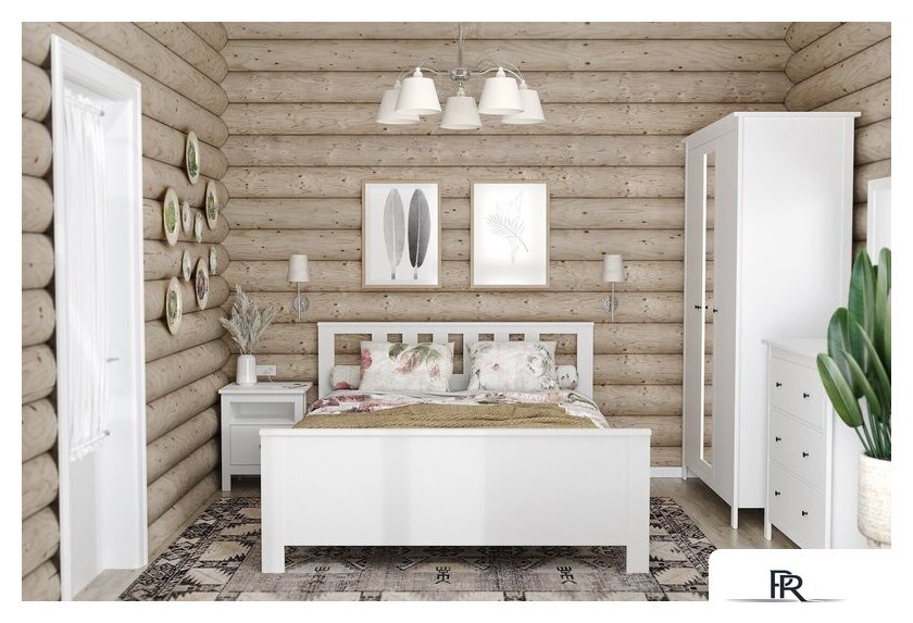 Кровать Mio Tesoro Сага 160x200 2.08.04.070.1 (белый) - Изображение №4 — Интернет-магазин ПроЗаказ