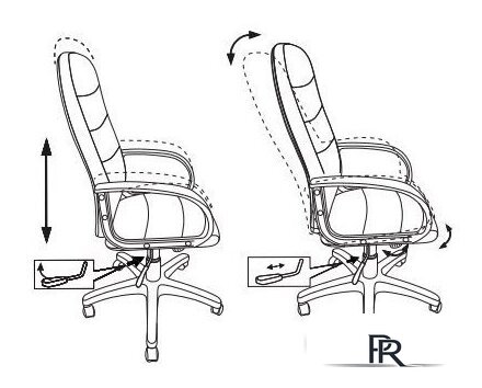 Офисное кресло Бюрократ CH-808AXSN (серый 3C1) - Изображение №9 — Интернет-магазин ПроЗаказ