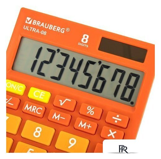 Бухгалтерский калькулятор BRAUBERG Ultra-08-RG 250511 (оранжевый) - Изображение №7 — Интернет-магазин ПроЗаказ