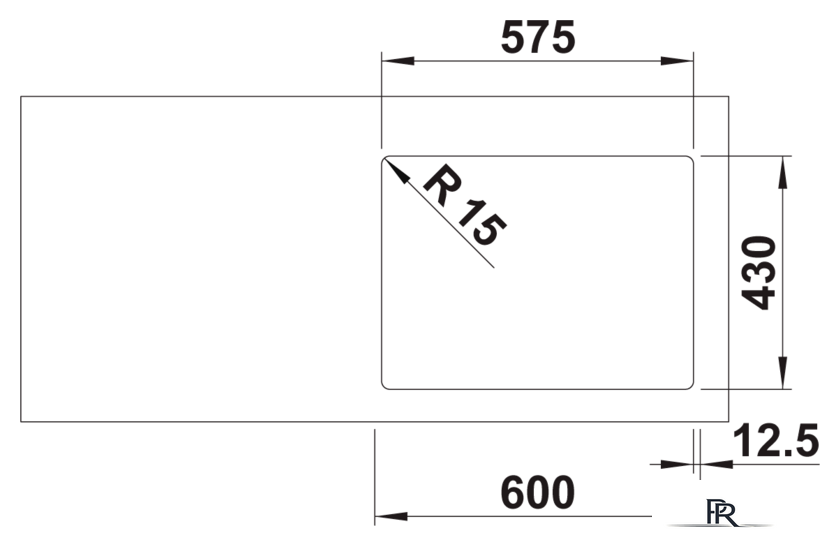 Кухонная мойка Blanco Solis 340/180-IF 526130 (правая, полированная) - Изображение №3 — Интернет-магазин ПроЗаказ
