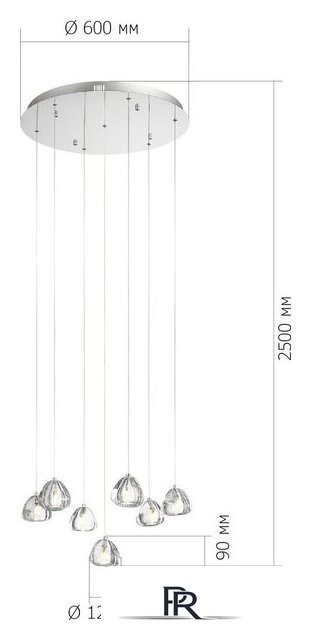 Подвесная люстра ST Luce SL6017.101.07 - Изображение №6 — Интернет-магазин ПроЗаказ