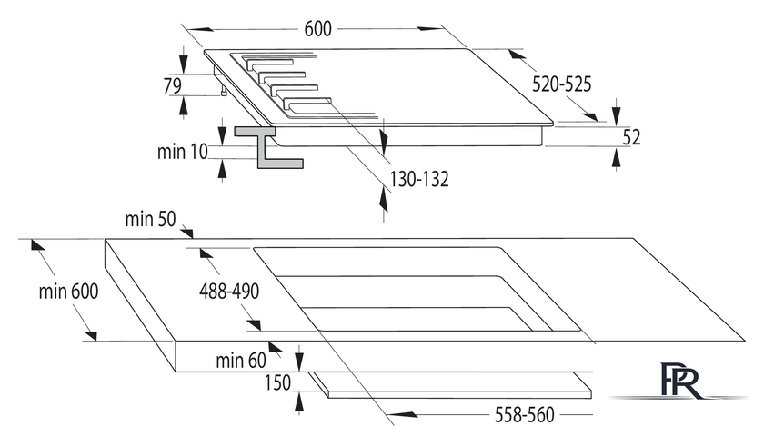 Варочная панель Gorenje GW6D42CLB - Изображение №9 — Интернет-магазин ПроЗаказ