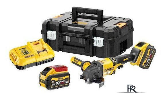 Угловая шлифмашина DeWalt DCG418X2 (с 2-мя АКБ, кейс) - Изображение №1 — Интернет-магазин ПроЗаказ
