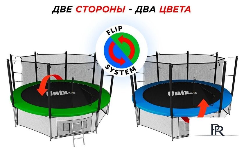 Батут Unix Line Classic 14ft inside (синий/зеленый) - Изображение №3 — Интернет-магазин ПроЗаказ