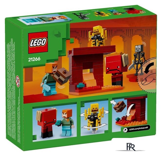 Конструктор LEGO Minecraft 21266 Битва за лаву Нижнего мира - Изображение №2 — Интернет-магазин ПроЗаказ