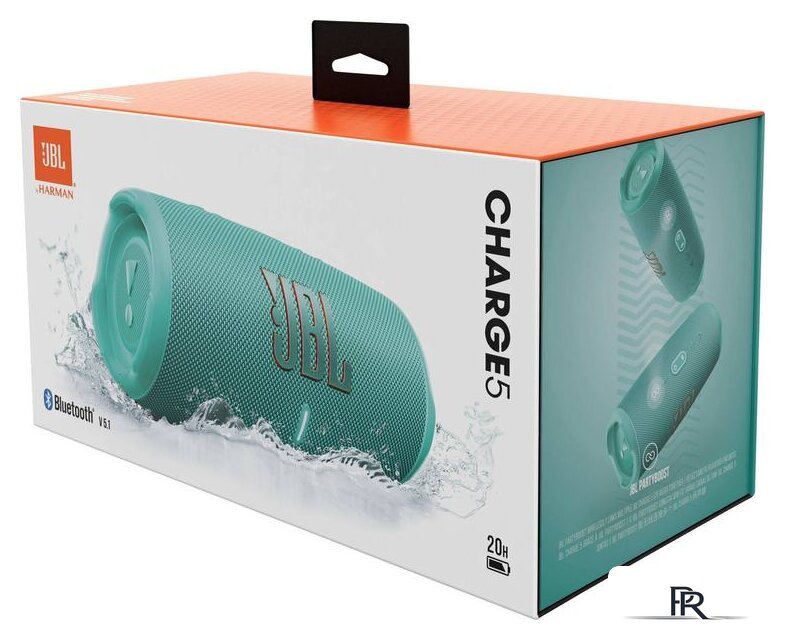 Беспроводная колонка JBL Charge 5 (бирюзовый) - Изображение №8 — Интернет-магазин ПроЗаказ