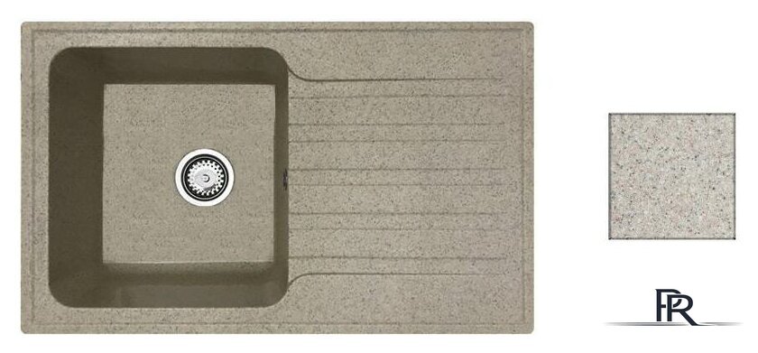 Кухонная мойка БелЭворс Styl L (темно-бежевый, без сифона) - Изображение №1 — Интернет-магазин ПроЗаказ