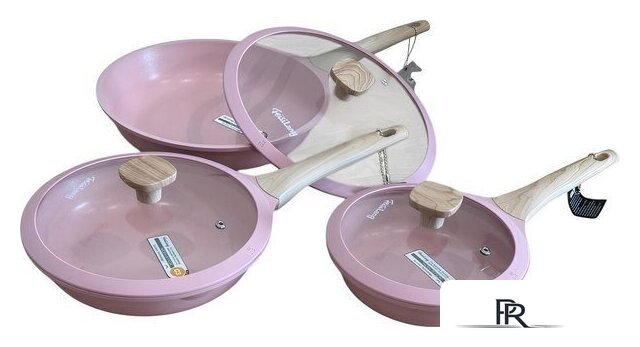 Набор сковород FeisiLang FL-S006YZ Pink - Изображение №1 — Интернет-магазин ПроЗаказ