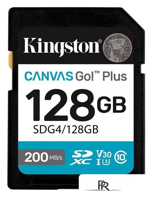 Карта памяти Kingston Canvas Go! Plus SDXC 128GB SDG4/128GB - Изображение №1 — Интернет-магазин ПроЗаказ