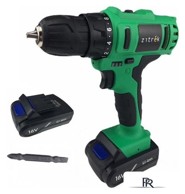 Дрель-шуруповерт Zitrek Greenpower 16-Li 063-4075 (с 2-мя АКБ, кейс) - Изображение №2 — Интернет-магазин ПроЗаказ