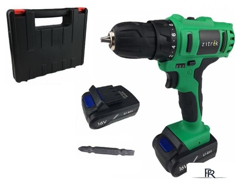 Дрель-шуруповерт Zitrek Greenpower 16-Li 063-4075 (с 2-мя АКБ, кейс) - Изображение №1 — Интернет-магазин ПроЗаказ