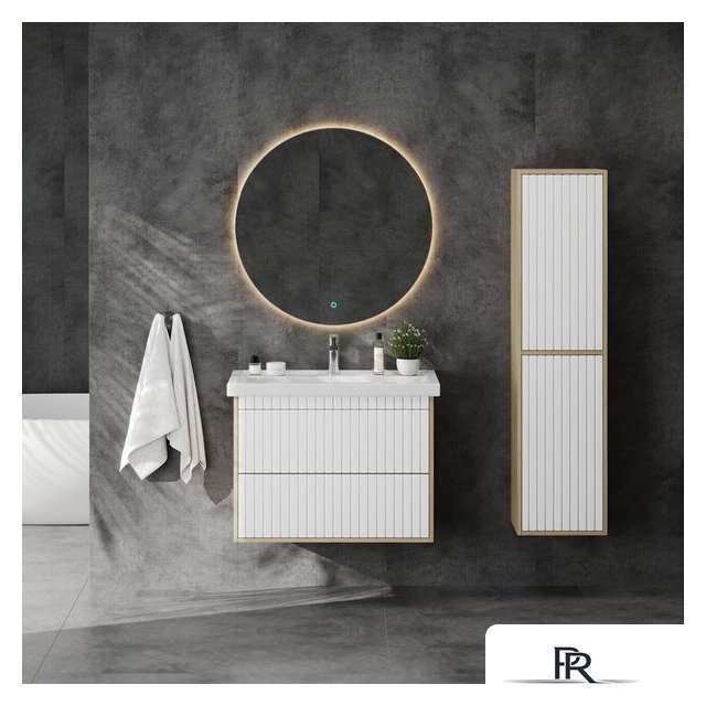  Onika Тумба под умывальник Дайлер 80 108061 (белый/дуб сонома) - Изображение №6 — Интернет-магазин ПроЗаказ