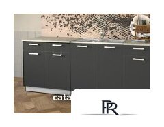 Шкаф напольный Интерлиния Компо НШ80рш2 (антрацит) - Изображение №2 — Интернет-магазин ПроЗаказ