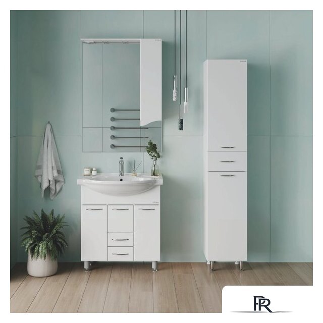  Onika Шкаф-пенал для ванной Модерн 36.17 L с корзиной 403602 - Изображение №1 — Интернет-магазин ПроЗаказ