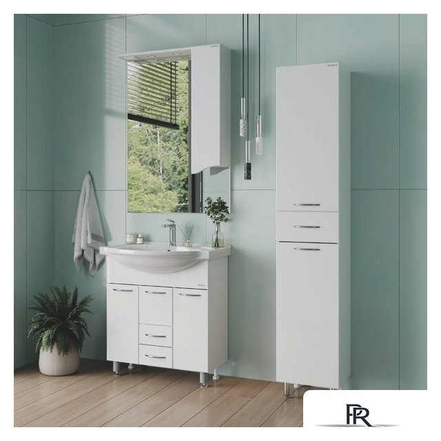  Onika Шкаф-пенал для ванной Модерн 36.17 L с корзиной 403602 - Изображение №2 — Интернет-магазин ПроЗаказ