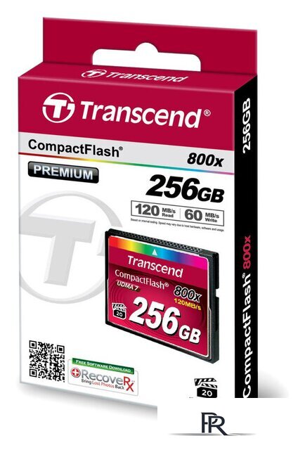 Карта памяти Transcend 800x CompactFlash Premium 256GB (TS256GCF800) - Изображение №2 — Интернет-магазин ПроЗаказ