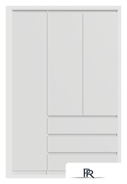 Шкаф распашной MyStar Сноули 3д3я ИВ-121.21.00 (белый) - Изображение №2 — Интернет-магазин ПроЗаказ