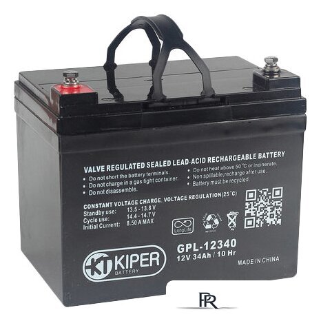 Аккумулятор для ИБП Kiper GPL-12340 (12В/34 А·ч) - Изображение №1 — Интернет-магазин ПроЗаказ