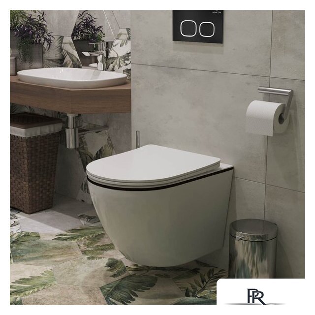 Унитаз подвесной Roxen Antares Black 530110-01B Rimless Soft Close - Изображение №3 — Интернет-магазин ПроЗаказ