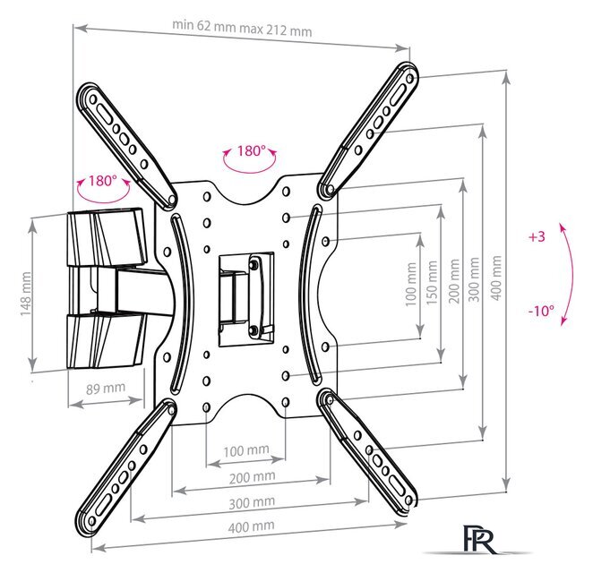 Кронштейн для телевизора Arm Media LCD-403 - Изображение №3 — Интернет-магазин ПроЗаказ