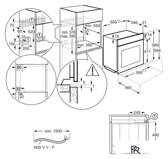 Электрический духовой шкаф Electrolux EOF5F50BX - Изображение №11 — Интернет-магазин ПроЗаказ