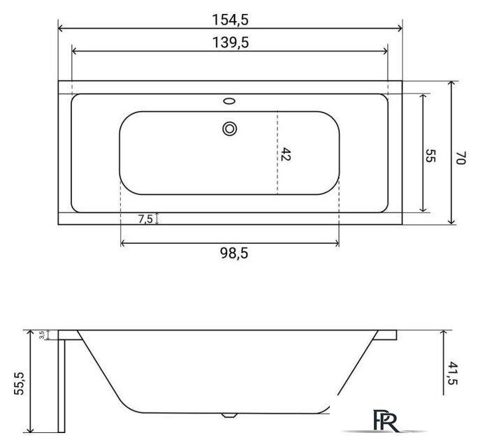 Ванна Lauter Oasis 155х70 21203055 - Изображение №28 — Интернет-магазин ПроЗаказ