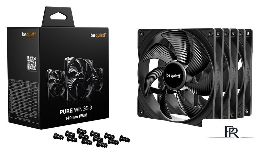 Комплект вентиляторов для корпуса be quiet! Pure Wings 3 140mm PWM BL139 - Изображение №2 — Интернет-магазин ПроЗаказ