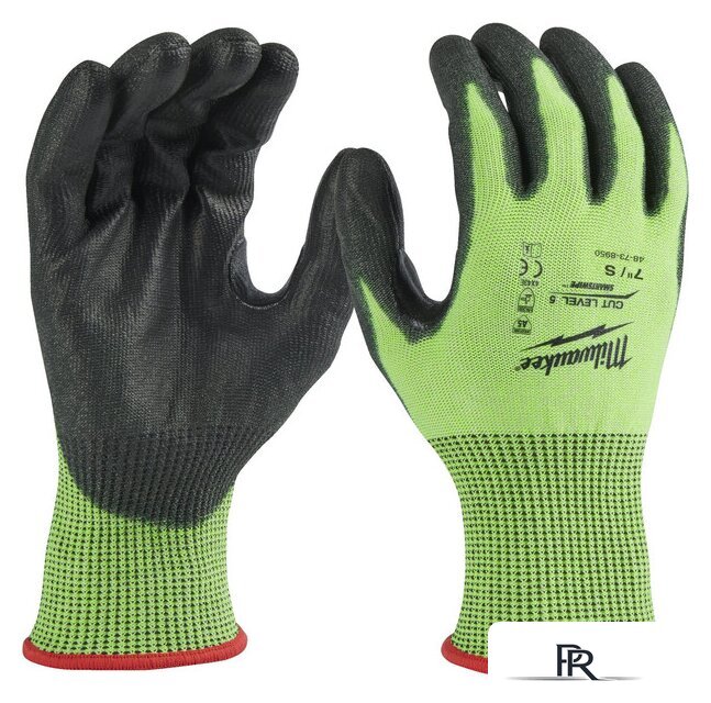 Перчатки хозяйственные Milwaukee Hi-Vis Cut level 5/E 8/M 4932479932 - Изображение №1 — Интернет-магазин ПроЗаказ