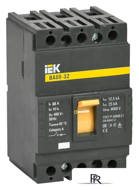 Выключатель автоматический IEK ВА 88-32 3п 63А 25кА С SVA10-3-0063 - Изображение №1 — Интернет-магазин ПроЗаказ