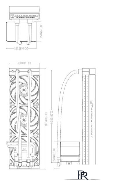 Система жидкостного охлаждения для процессора Thermalright Wonder Vision 360 UB ARGB (черный) - Изображение №4 — Интернет-магазин ПроЗаказ