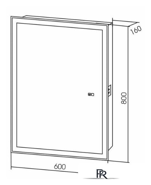  Silver Mirrors Шкаф с зеркалом Киото-2 60 L LED-00002679 - Изображение №4 — Интернет-магазин ПроЗаказ