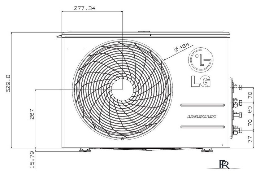 Наружный блок LG MU2M17 UL2R0 - Изображение №2 — Интернет-магазин ПроЗаказ