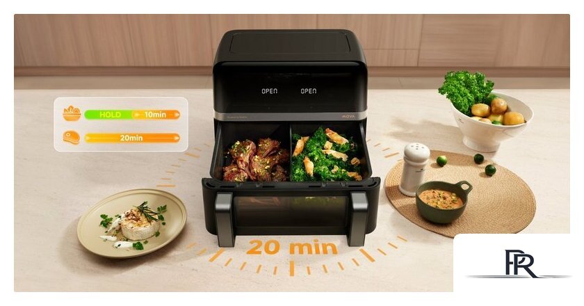 Аэрогриль (аэрофритюрница) Mova AeroChef FD20 Pro (черный) - Изображение №3 — Интернет-магазин ПроЗаказ