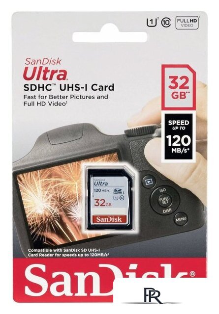 Карта памяти SanDisk Ultra SDHC SDSDUN4-032G-GN6IN 32GB - Изображение №4 — Интернет-магазин ПроЗаказ