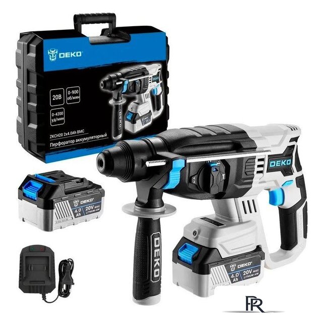Перфоратор Deko ZKCH20 084-1042 (с 2-мя АКБ, кейс) - Изображение №1 — Интернет-магазин ПроЗаказ
