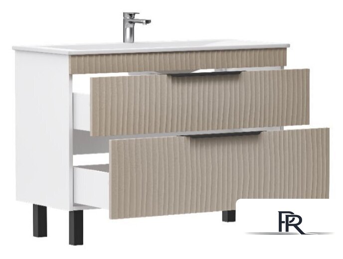  Volna Тумба под умывальник Lotty 100.2Y Pulsus (латте, напольная) - Изображение №1 — Интернет-магазин ПроЗаказ