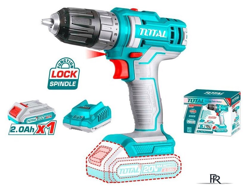 Дрель-шуруповерт Total TDLI200518 (с 1-м АКБ) - Изображение №1 — Интернет-магазин ПроЗаказ