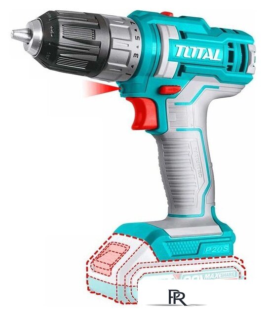 Дрель-шуруповерт Total TDLI200518 (с 1-м АКБ) - Изображение №3 — Интернет-магазин ПроЗаказ