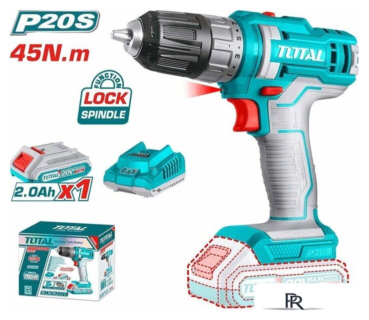 Дрель-шуруповерт Total TDLI200518 (с 1-м АКБ) - Изображение №2 — Интернет-магазин ПроЗаказ