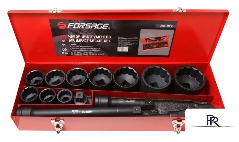 Набор головок слесарных FORSAGE F-8141-9MPB (15 предметов) - Изображение №1 — Интернет-магазин ПроЗаказ
