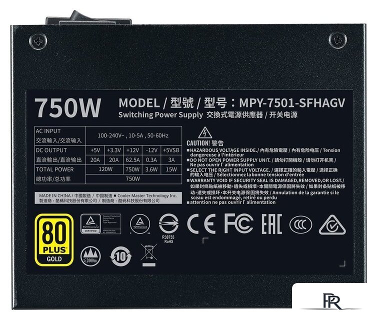 Блок питания Cooler Master V750 SFX Gold MPY-7501-SFHAGV-EU - Изображение №9 — Интернет-магазин ПроЗаказ