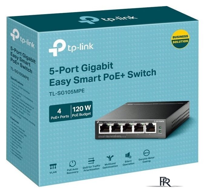 Настраиваемый коммутатор TP-Link TL-SG105MPE - Изображение №3 — Интернет-магазин ПроЗаказ