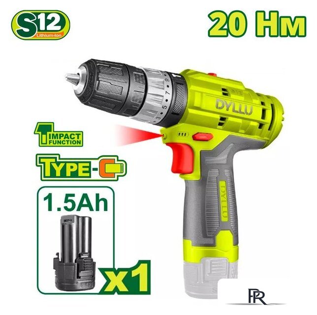 Ударная дрель-шуруповерт Dyllu DTCDS540 (с 1-им АКБ) - Изображение №1 — Интернет-магазин ПроЗаказ