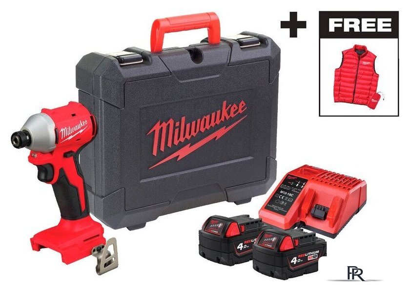 Винтоверт Milwaukee M18 BLIDRCMC-402C 4933499457 (с 2-мя АКБ, кейс) - Изображение №1 — Интернет-магазин ПроЗаказ