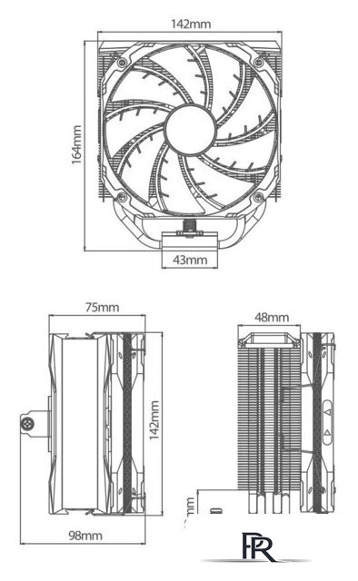 Кулер для процессора DeepCool AS500 R-AS500-BKNLMN-G - Изображение №14 — Интернет-магазин ПроЗаказ