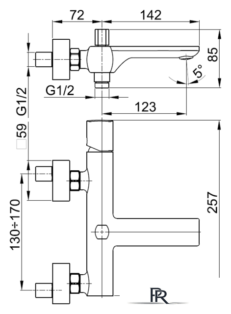 Смеситель Armatura Morganit 4924-010-00 - Изображение №2 — Интернет-магазин ПроЗаказ