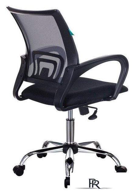 Офисное кресло Бюрократ CH-695NSL (темно-серый TW-04/черный TW-11/хром) - Изображение №4 — Интернет-магазин ПроЗаказ